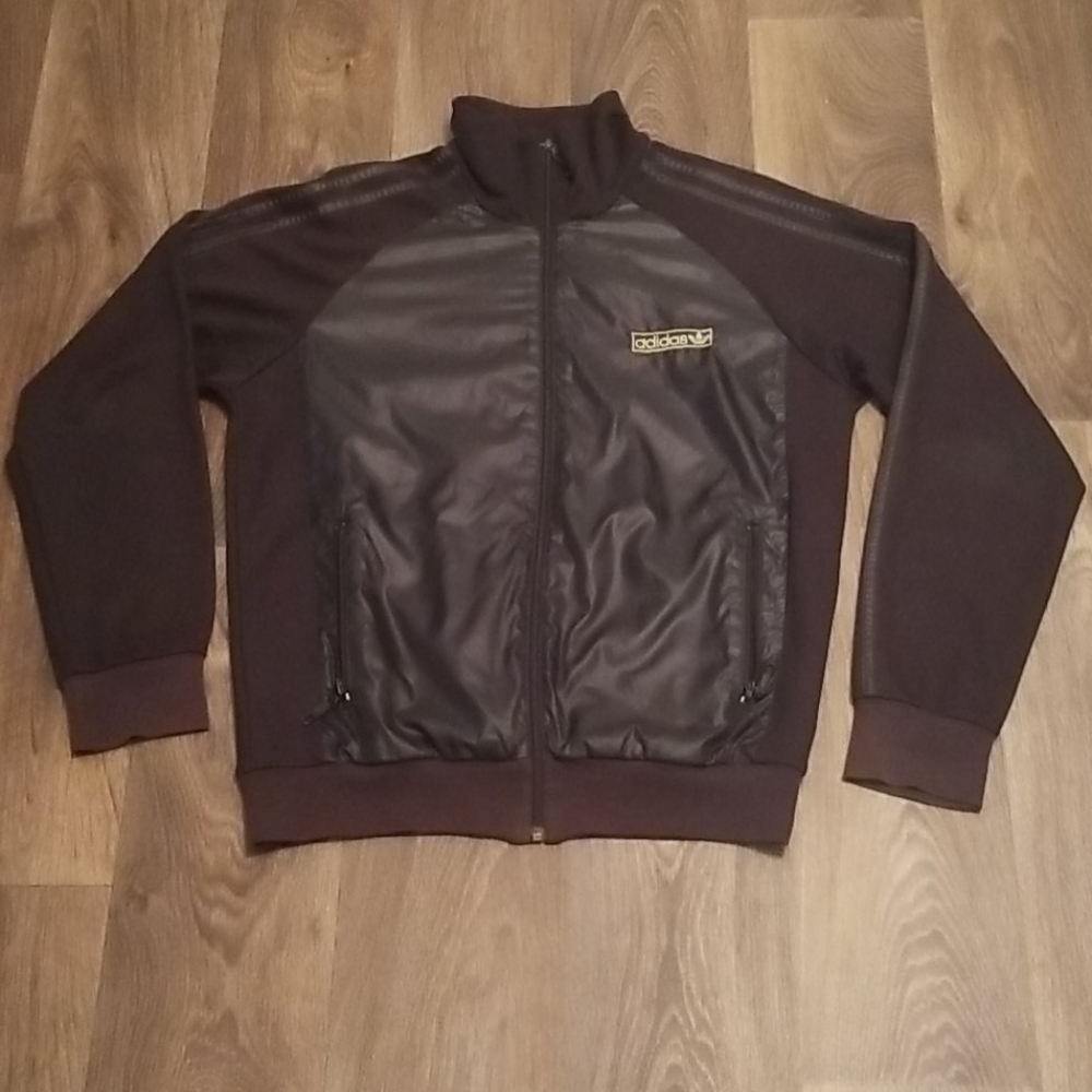 MENS Adidas Originals Black Gold Track Jacket